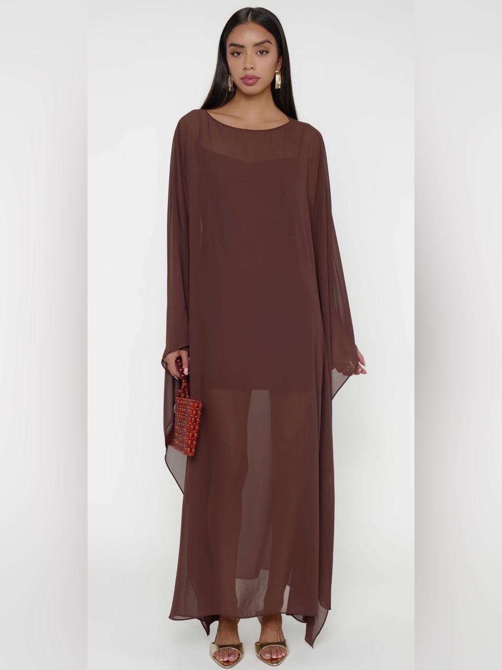 Show Me Your MuMu Olsen Brown Maxi Dress‎